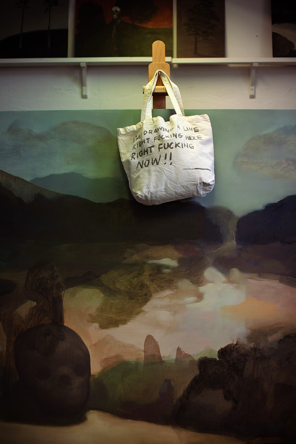 Drawing A Line – Tote Bag Snow