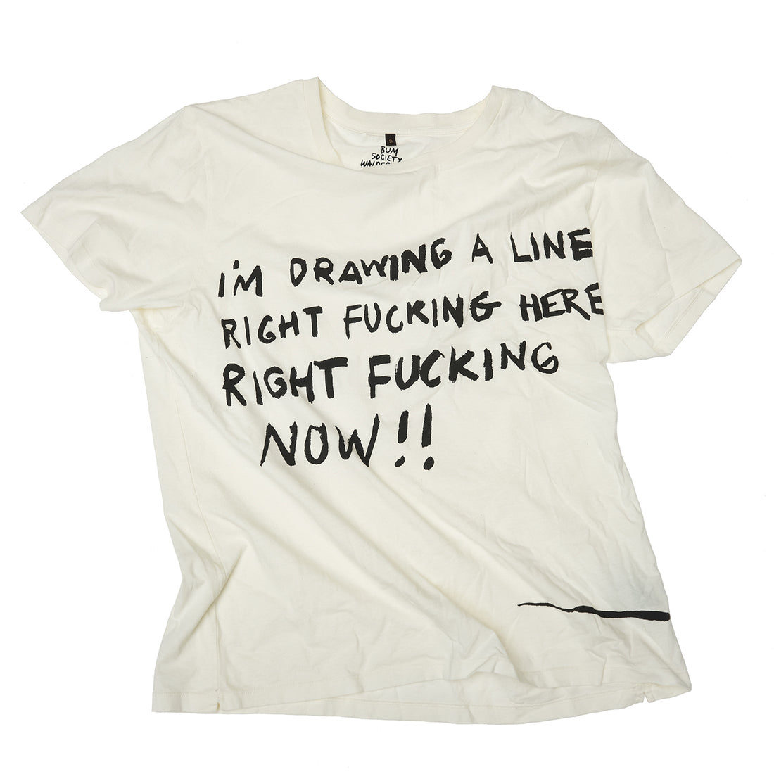 Drawing A Line T-shirt Snow