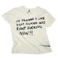 Drawing A Line T-shirt Snow
