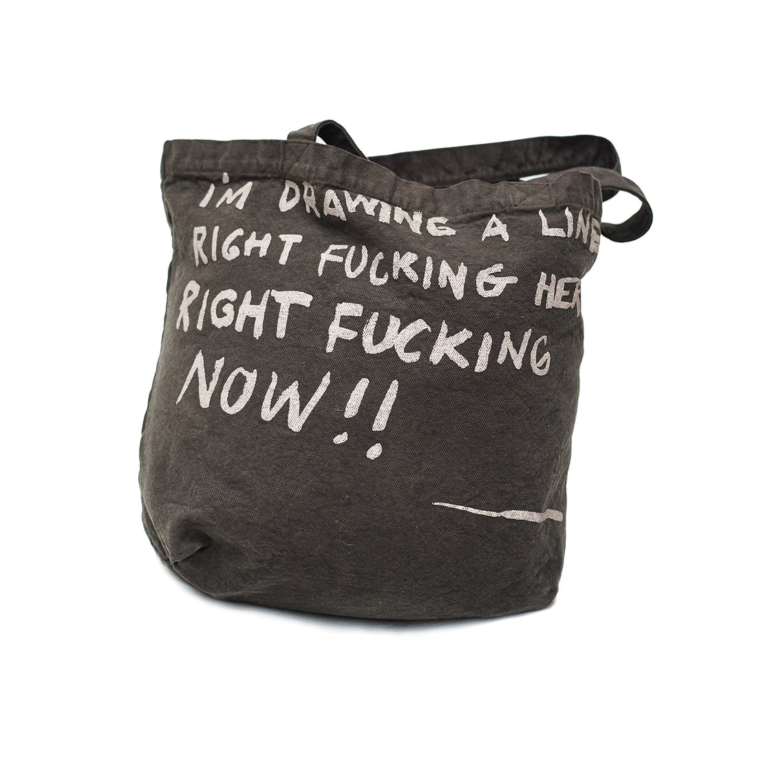 Drawing a Line – Tote Bag Ink