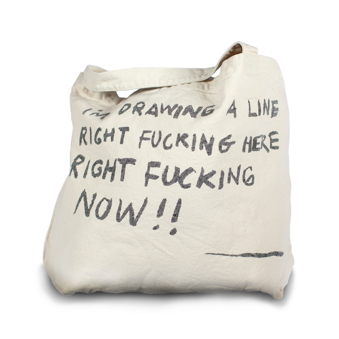 Drawing A Line – Tote Bag Snow